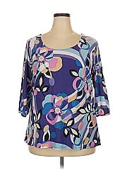 Jm Collection 3/4 Sleeve Blouse