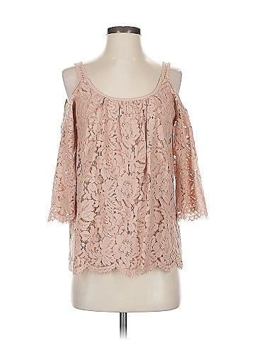 White House Black Market 3/4 Sleeve Blouse (view 1)