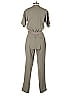 ATM 100% Polyester Solid Gray Jumpsuit Size XS - photo 2