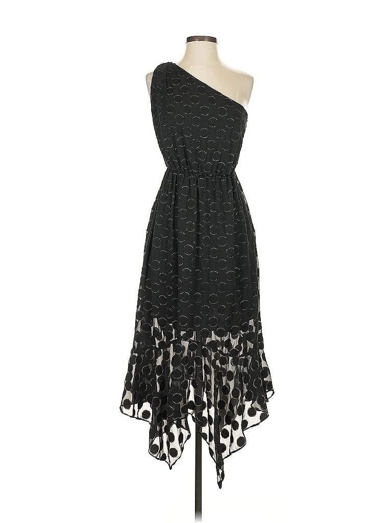 ML Monique Lhuillier 100% Polyester Black Cocktail Dress Size 2 - photo 1