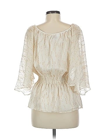 Trina Turk 3/4 Sleeve Silk Top (view 2)
