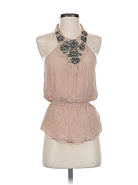 Bebe Sleeveless Silk Top