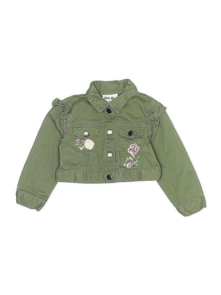 Pre-owned Little Lass Kids' Jacket In Green