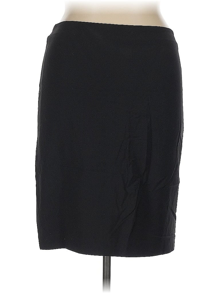 Pre-owned Talbots Wool Skirt In Black