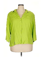 Notations 3/4 Sleeve Silk Top