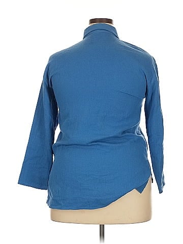 Merokeety 3/4 Sleeve Button-Down Shirt (view 2)