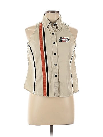 Harley Davidson Sleeveless Button-Down Shirt (view 1)