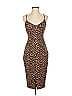 Likely Animal Print Brown Cocktail Dress Size 2 - photo 1