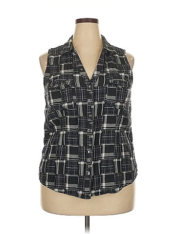 Rock & Republic Sleeveless Button-Down Shirt (view 1)