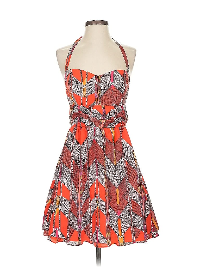 Pre-owned Guess Cocktail Dress In Orange