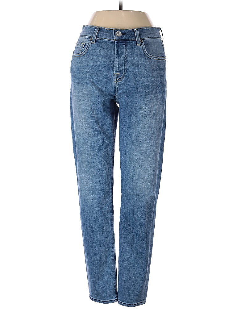 Pre-owned 7 For All Mankind Jeans In Blue