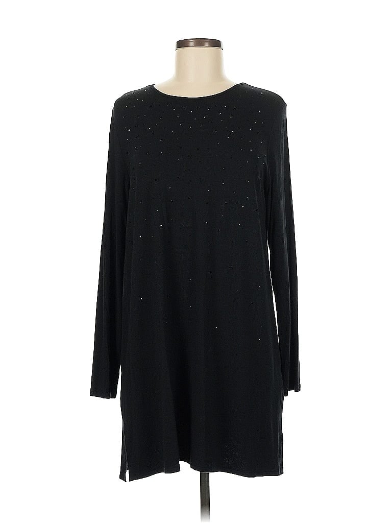 Pre-owned Jjill Casual Dress In Black
