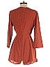 Le Lis 100% Polyester Polka Dots Orange Romper Size S - photo 2