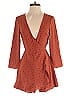 Le Lis 100% Polyester Polka Dots Orange Romper Size S - photo 1