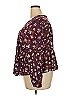 Torrid 100% Rayon Burgundy Long Sleeve Blouse Size 2X Plus (2) - photo 5