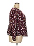 Torrid 100% Rayon Burgundy Long Sleeve Blouse Size 2X Plus (2) - photo 4