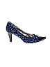 AK Anne Klein Animal Print Blue Heels Size 8 1/2 - photo 1