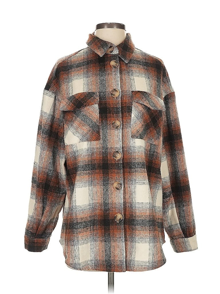 Pre-owned Assorted Brands Coat In Brown