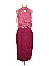 ML Monique Lhuillier Burgundy Cocktail Dress Size 6 - photo 1