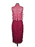 ML Monique Lhuillier Burgundy Cocktail Dress Size 6 - photo 2