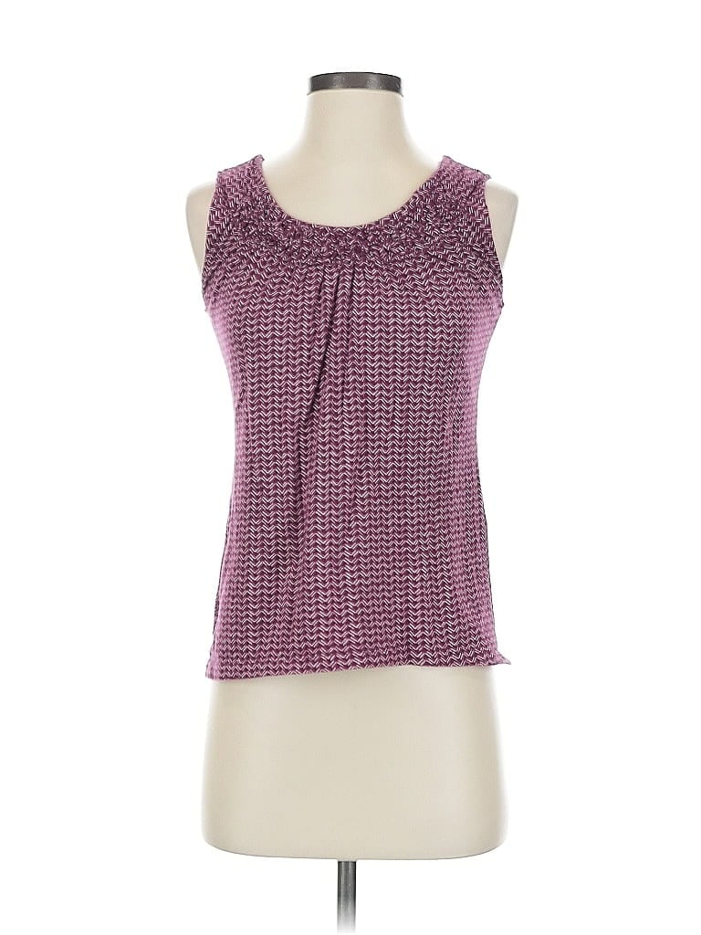 Pre-owned Ann Taylor Loft Outlet Sleeveless Blouse In Purple