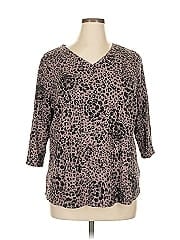 Belle By Kim Gravel 3/4 Sleeve T Shirt