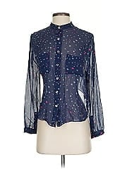 Mara Hoffman Long Sleeve Silk Top