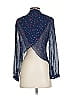 Mara Hoffman 100% Silk Stars Blue Long Sleeve Silk Top Size 0 - photo 2