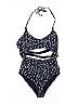 Cyn & Luca Stars Blue Two Piece Swimsuit Size L - photo 1