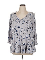 Logo By Lori Goldstein 3/4 Sleeve Blouse