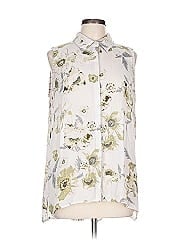 Mystree Sleeveless Button Down Shirt