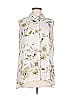 Mystree Floral Ivory Sleeveless Button-Down Shirt Size L - photo 1