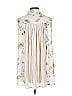 Mystree Floral Ivory Sleeveless Button-Down Shirt Size L - photo 2