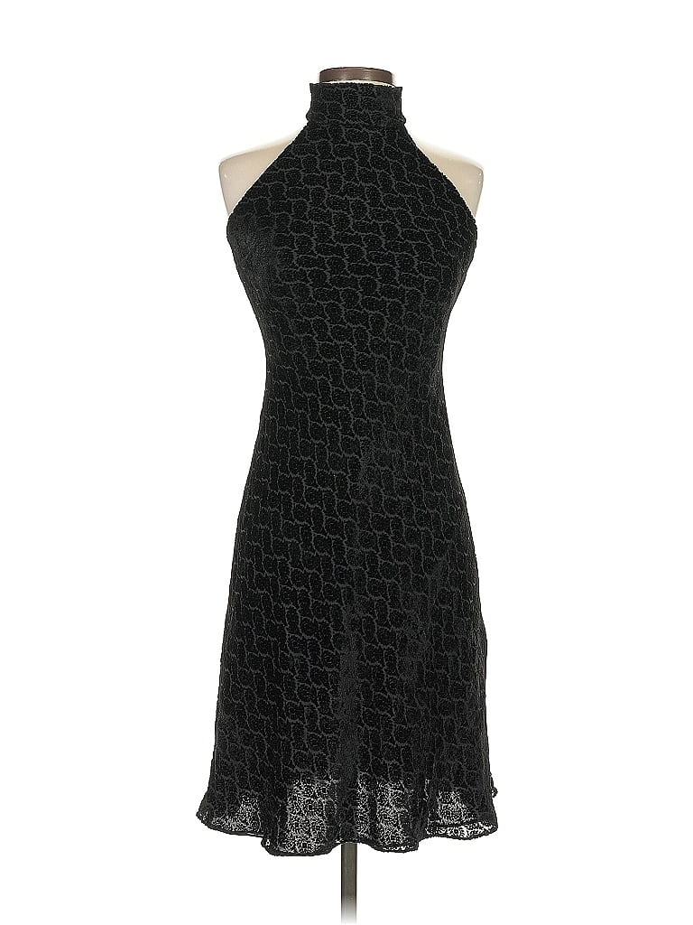 Ralph by Ralph Lauren Chevron-herringbone Black Cocktail Dress Size XS - photo 1