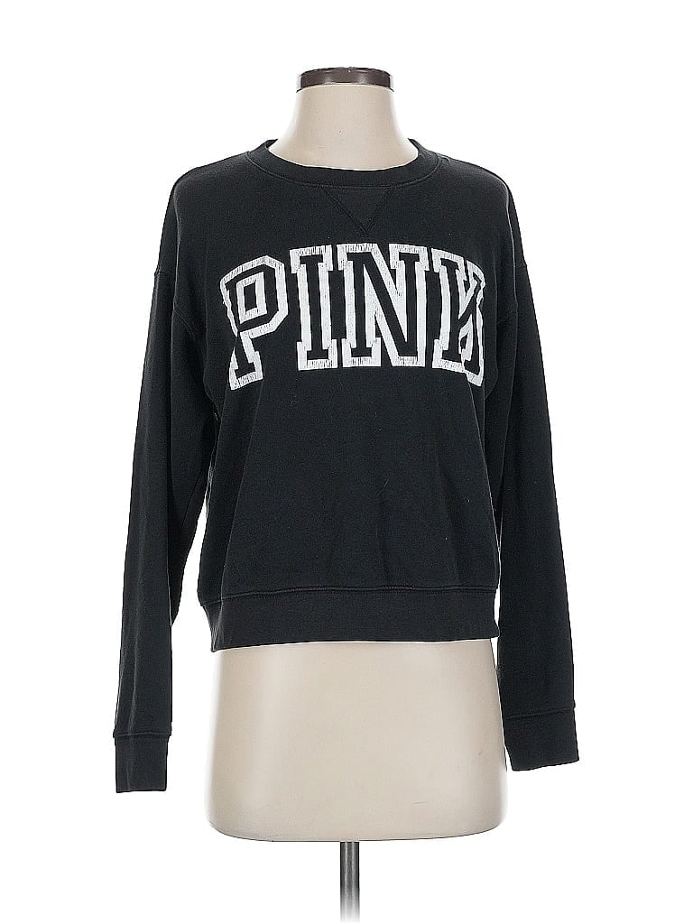 Victoria's Secret Pink Black Sweatshirt Size XS - photo 1