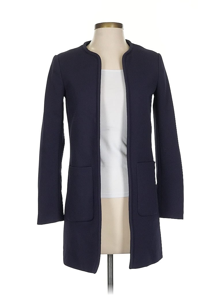 Pre-owned H&m Coat In Blue