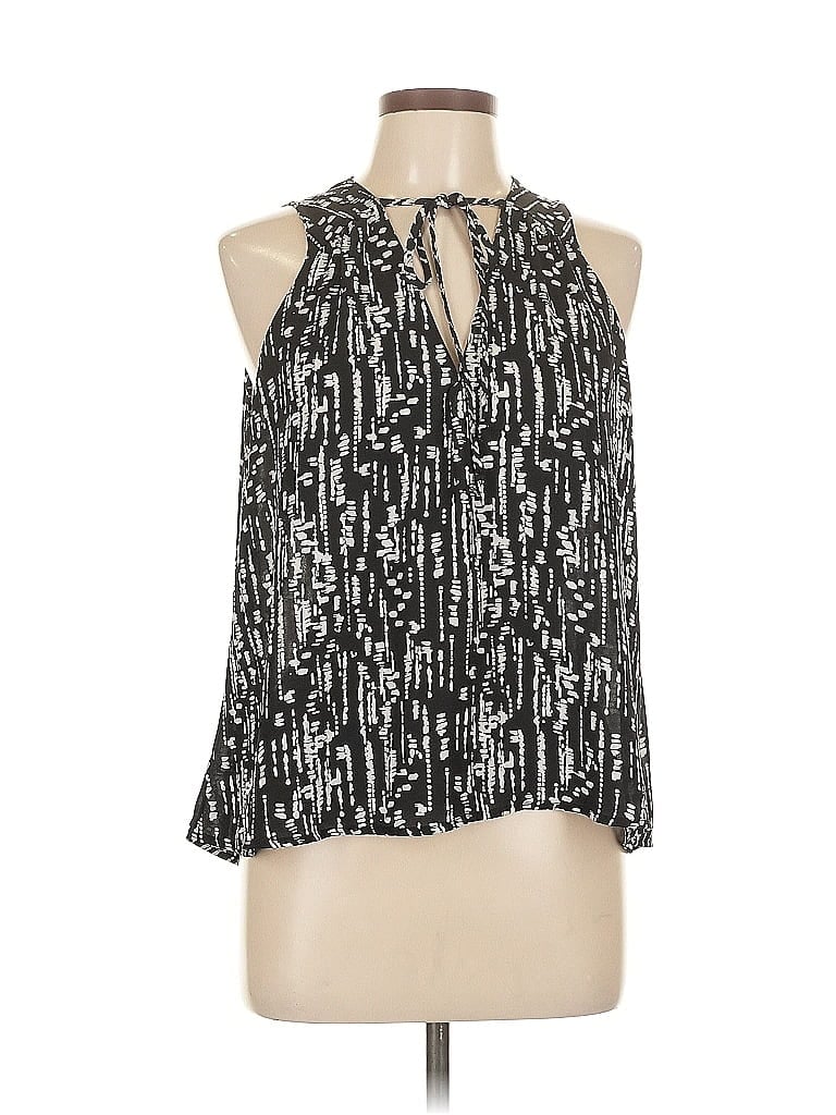 Pre-owned Lush Sleeveless Blouse In Black