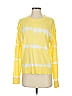 G by Giuliana Rancic 100% Cotton Tie-dye Yellow Pullover Sweater Size XS - photo 1