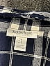 Motherhood 100% Rayon Plaid Blue 3/4 Sleeve Blouse Size L - photo 6