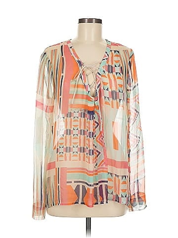 Twelfth Street by Cynthia Vincent Long Sleeve Silk Top (view 1)