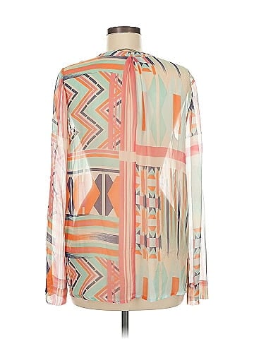 Twelfth Street by Cynthia Vincent Long Sleeve Silk Top (view 2)