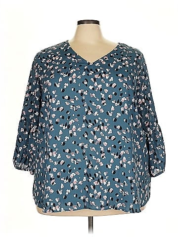 Collective Concepts 3/4 Sleeve Blouse (view 1)