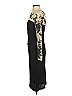 David Meister 100% Rayon Graphic Black Cocktail Dress Size 4 - photo 5