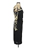 David Meister 100% Rayon Graphic Black Cocktail Dress Size 4 - photo 4