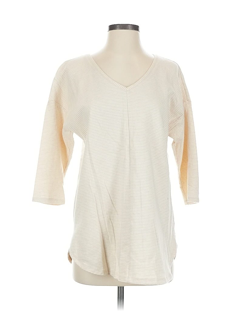 Purejill Ivory 3/4 Sleeve T-Shirt Size S - photo 1
