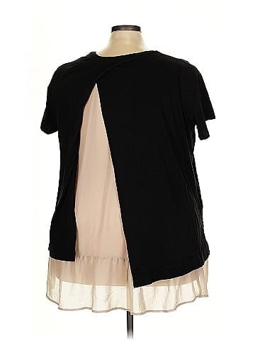 LOGO by Lori Goldstein Short Sleeve Top (view 2)