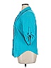 Woman Within 100% Cotton Teal 3/4 Sleeve Button-Down Shirt Size 14 - photo 5