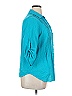 Woman Within 100% Cotton Teal 3/4 Sleeve Button-Down Shirt Size 14 - photo 4
