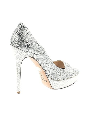 Jimmy Choo Glitter Accent Peep Toe Pumps (view 1)