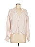 Saylor 100% Cotton Pink Long Sleeve Blouse Size M - photo 1